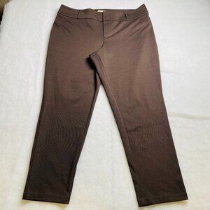 Michael Michael Kors Womens Brown High Rise Stretch Slim Skinny Pants Size 20W